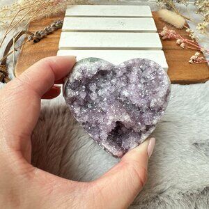 Gorgeous Amethyst Heart Cluster